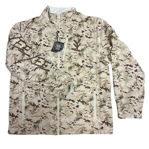 Yee Yee Men’s XL Full Zip Jacket Multicam Tactical Zip Multi-Pockets Polyester
